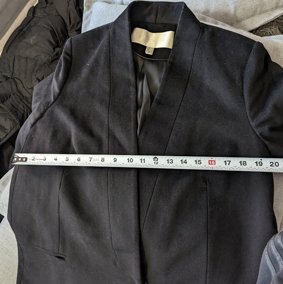 EUC Vintage Mango Premium Black Relaxed Fit Blazer - Sz L - Picture 9 of 9